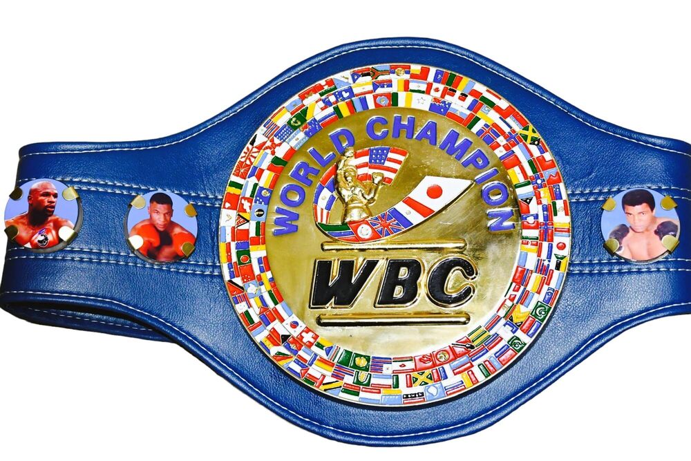 2543 WBC Blue Championship Boxing Belt 3D Replica Adult Titles